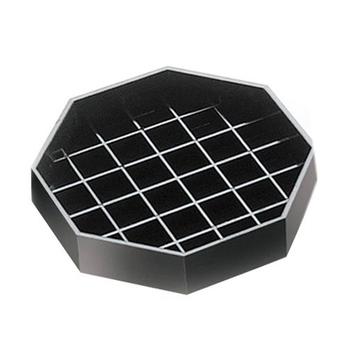 Cal-Mil&reg; Black 4" x 4" Octagonal Spigot Drip Tray