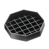 Cal-Mil&reg; Black 4" x 4" Octagonal Spigot Drip Tray