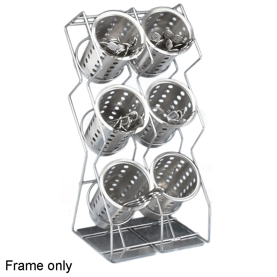 Cal-Mil&reg; Space Saver 6 Hold Wire Flatware Display