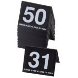 Cal-Mil&reg; Black Break Resistant Number Tents (No. 26-50)