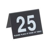 Cal-Mil&reg; Black Break Resistant Number Tents (No. 1-25)