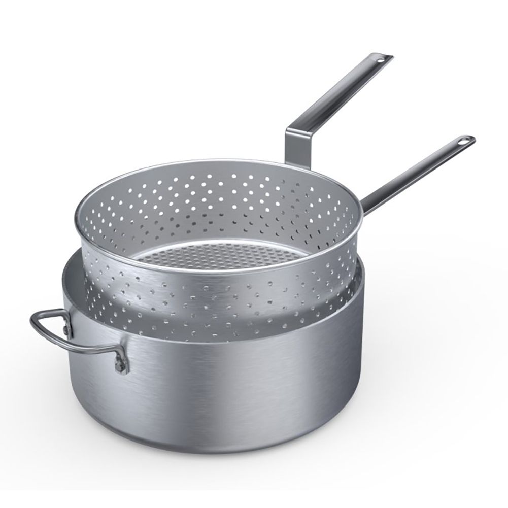 Aluminum Fryer w/ Basket, 9 Qt, 12" Diam