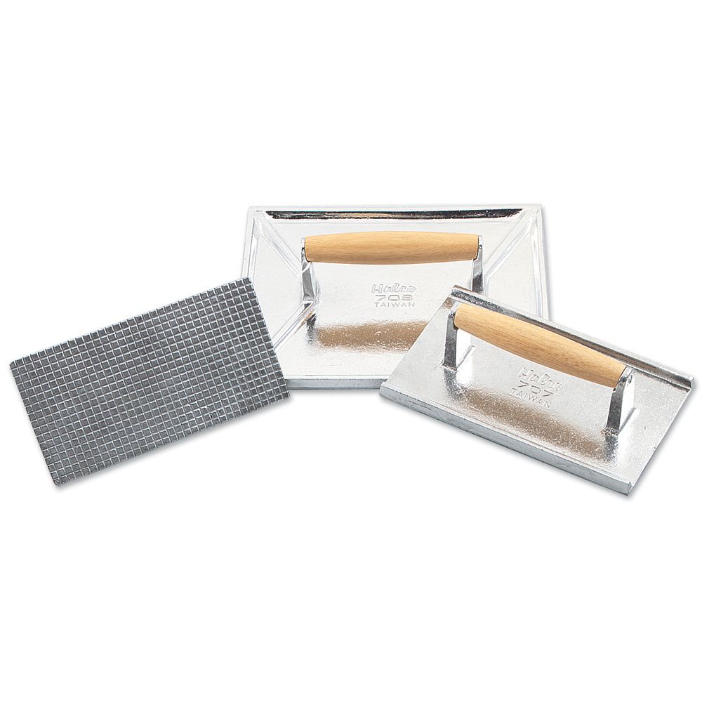 Browne Foodservice Aluminum Steak Weight with Wooden Handle