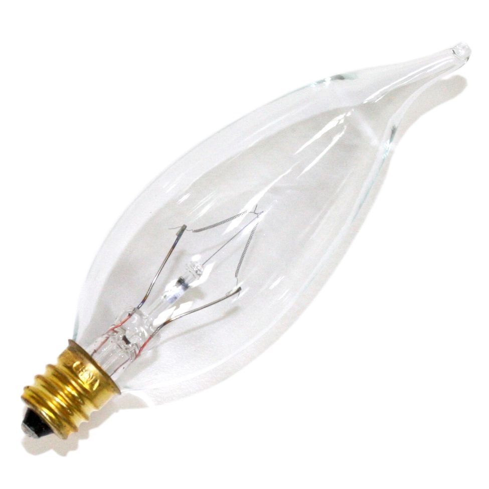 Clear CA-10 Incandescent Bulb, 130V / 3000 Hours, 4 Pack