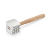 Cast Aluminum Meat Tenderizer w/ Hardwood Handle, 13 x 3 x 2-5/8