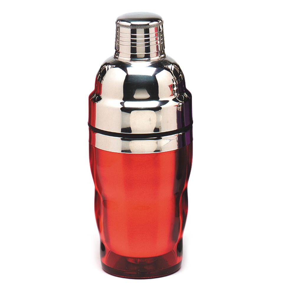 Red 3-Piece 10 oz Cocktail Shaker