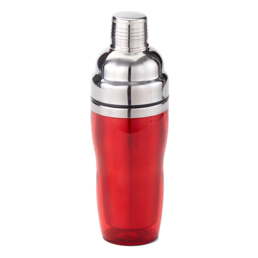 American Metalcraft Red Acrylic & S/S 16 oz Martini Shaker