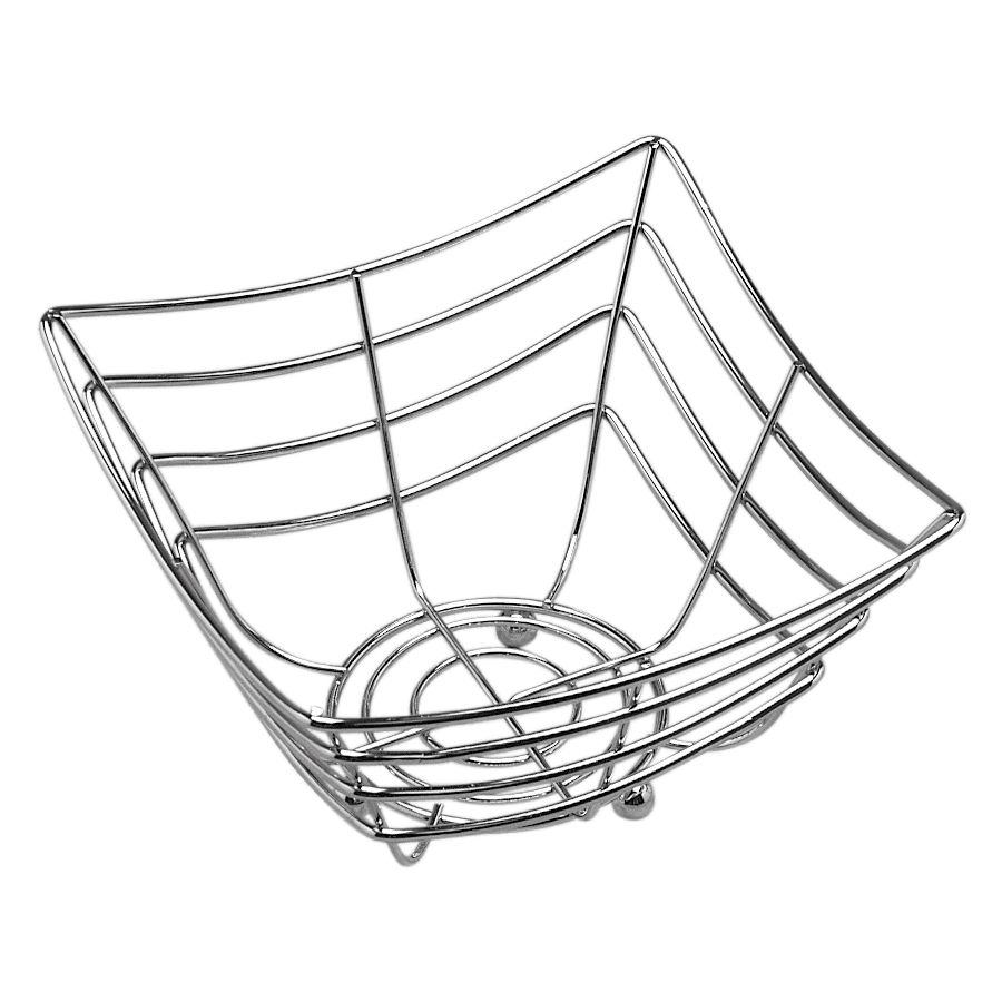 American Metalcraft Space-Time Continuum Square Web Chrome Basket
