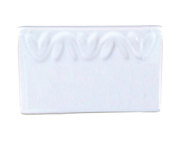 American Metalcraft Rectangular Leaf Pattern Ceramic Menu Card