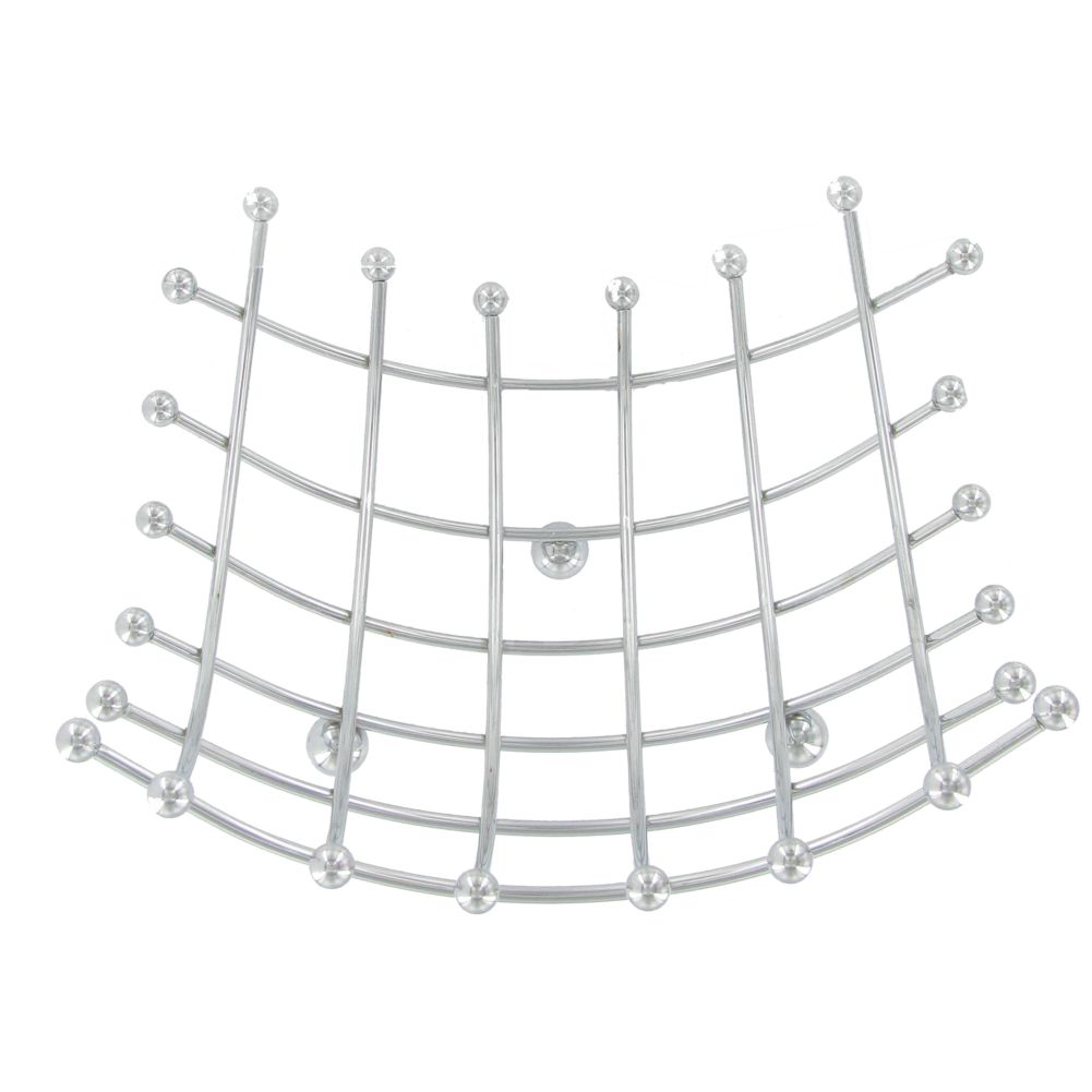 American Metalcraft Space-Time Continuum Checkered Chrome Wire Basket
