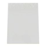 American Metalcraft Rectangular Leaf Pattern White Ceramic Menu Card
