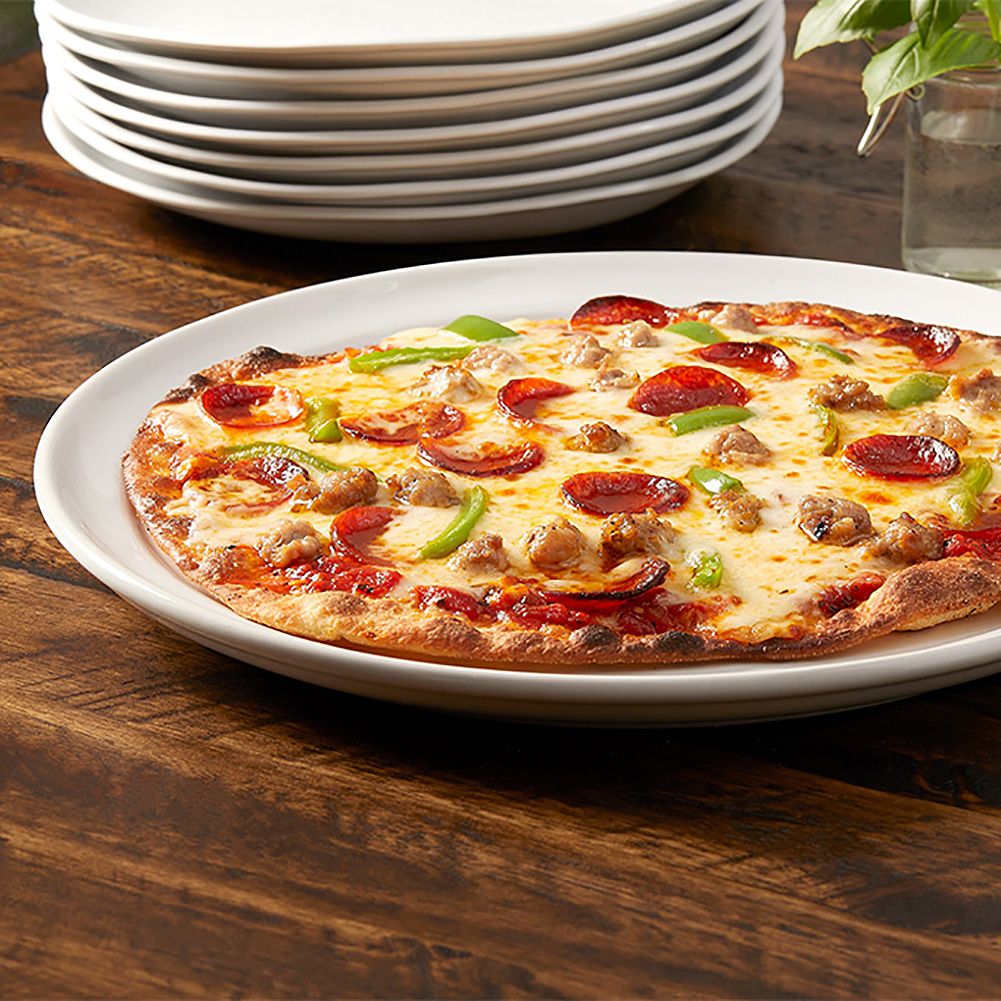 American Metalcraft White 12" Ceramic Pizza Tray