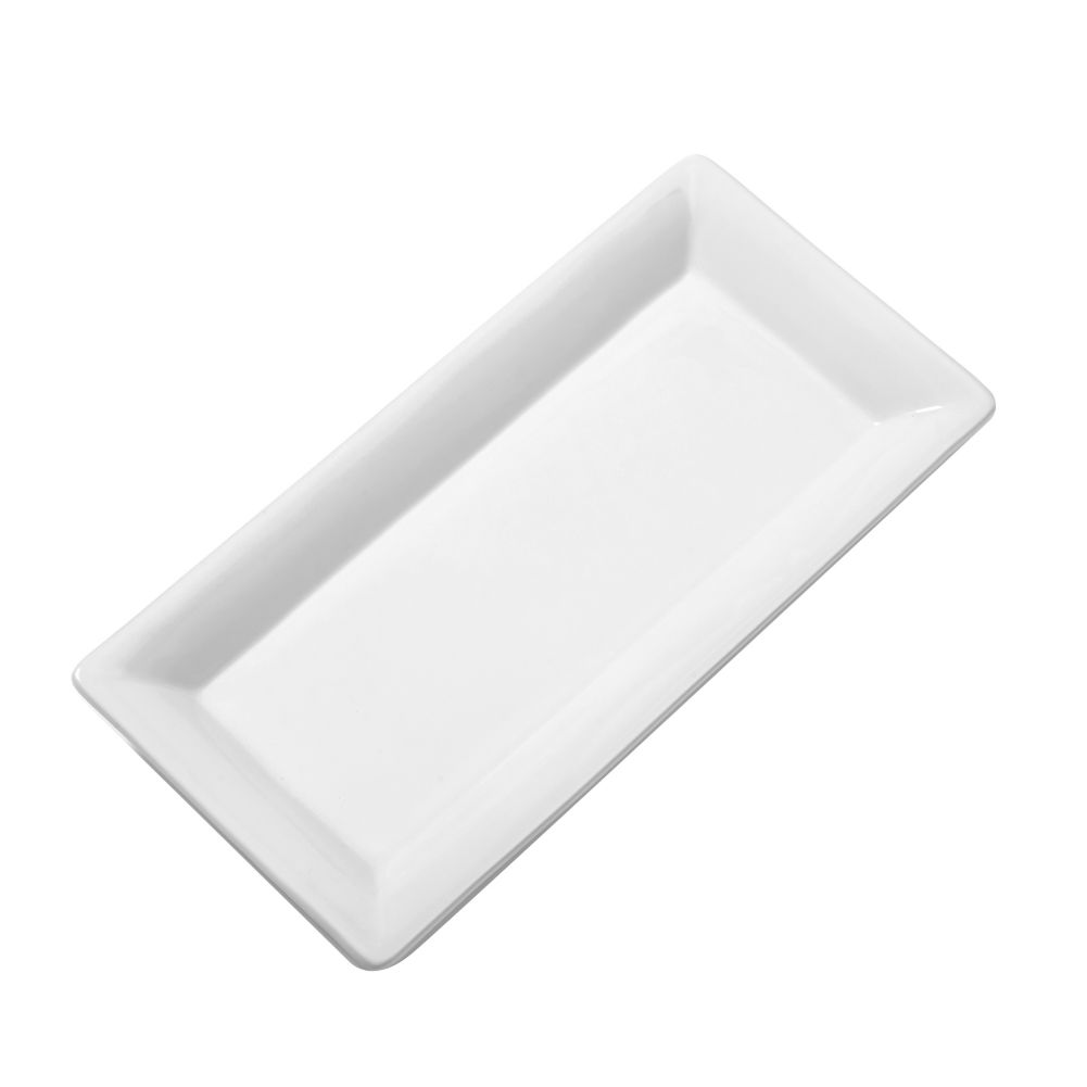 American Metalcraft Prestige&trade; White Ceramic 18 In. Rect. Platter