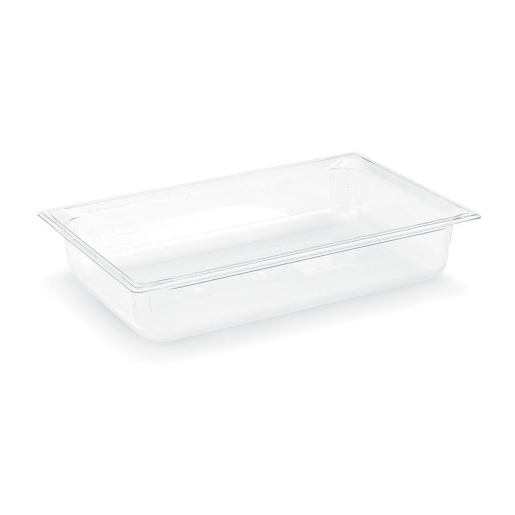 Vollrath Clear Full Size Super Pan 3&reg; 26.5 Qt. Plastic Pan