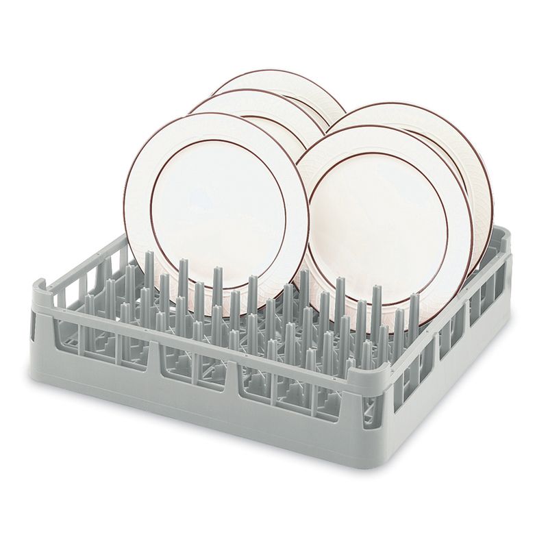 Full Size Standard Plate Rack, Gray, 19-3/4 x 19-3/4 x 3-1/4 H