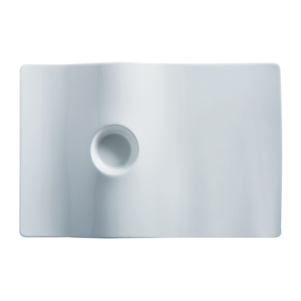 Cardinal Arcoroc Random Porcelain 13 x 8-3/4" Plancha Plate