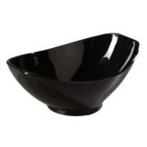 Carlisle Large Oval Scoop Bowl, Black, 4 Qt