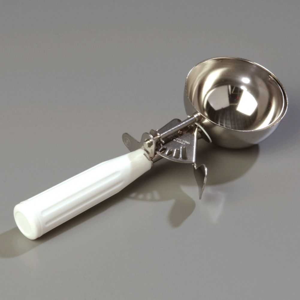Disher w/ White Handle, 4.67 oz