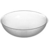 Round Pebbled Bowl, Clear, 11 Qt