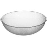 Round Pebbled Bowl, Clear, 5.5 Qt