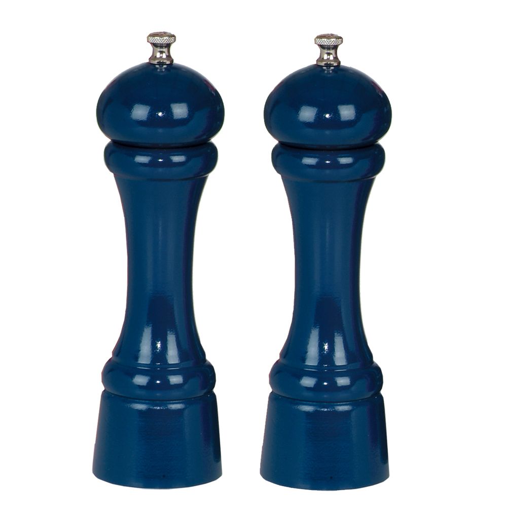 Chef Specialties 8" Pepper and Salt Mill Set, Cobalt