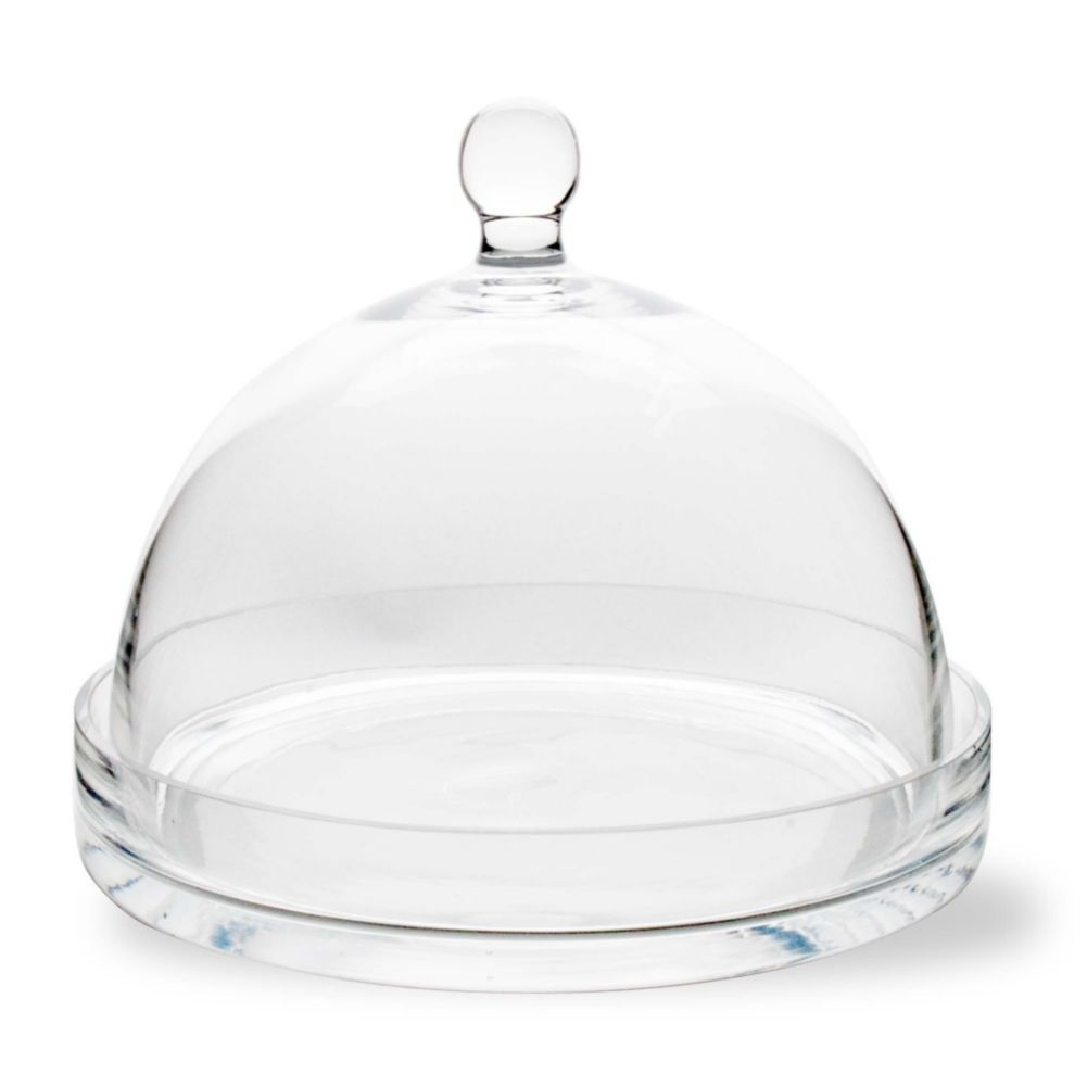 Tag Small Clear Cheese Dome w/ Plate