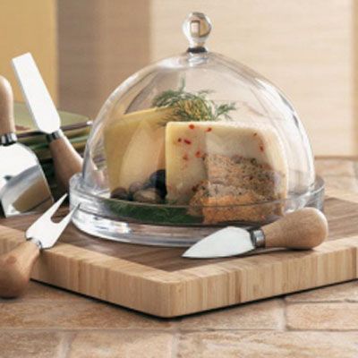 Tag Small Clear Cheese Dome w/ Plate