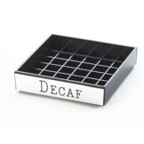 Cal-Mil&reg; 4" x 4" "Decaf" Spigot Drip Tray