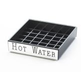 Cal-Mil&reg; 4" x 4" "Hot Water" Spigot Drip Tray