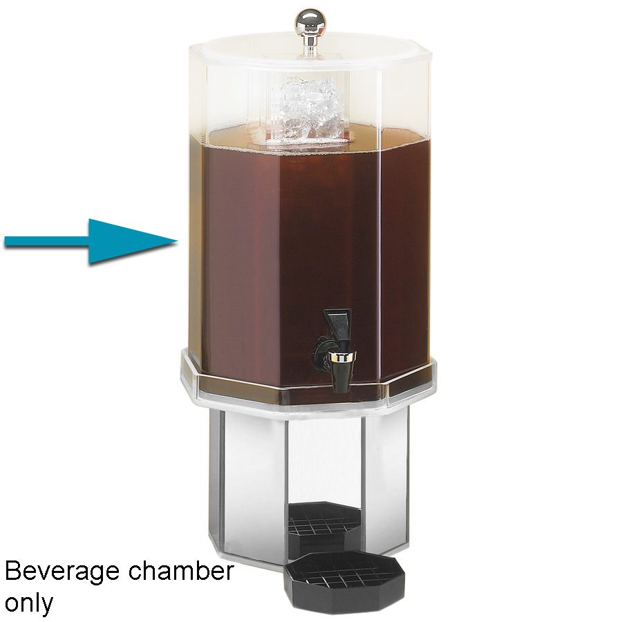 Cal-Mil&reg; Clear Acrylic 2 Gallon Beverage Chamber