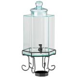 Cal-Mil&reg; Octagon 2 Gallon Glass Dispenser w/Ice Chamber