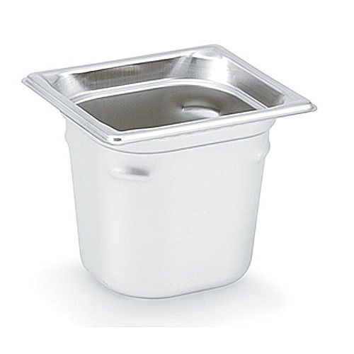 Super Pan 3 1/6 Size S/S Steam Table Pan, 2.4 Qt