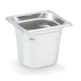 Super Pan 3 1/6 Size S/S Steam Table Pan, 2.4 Qt