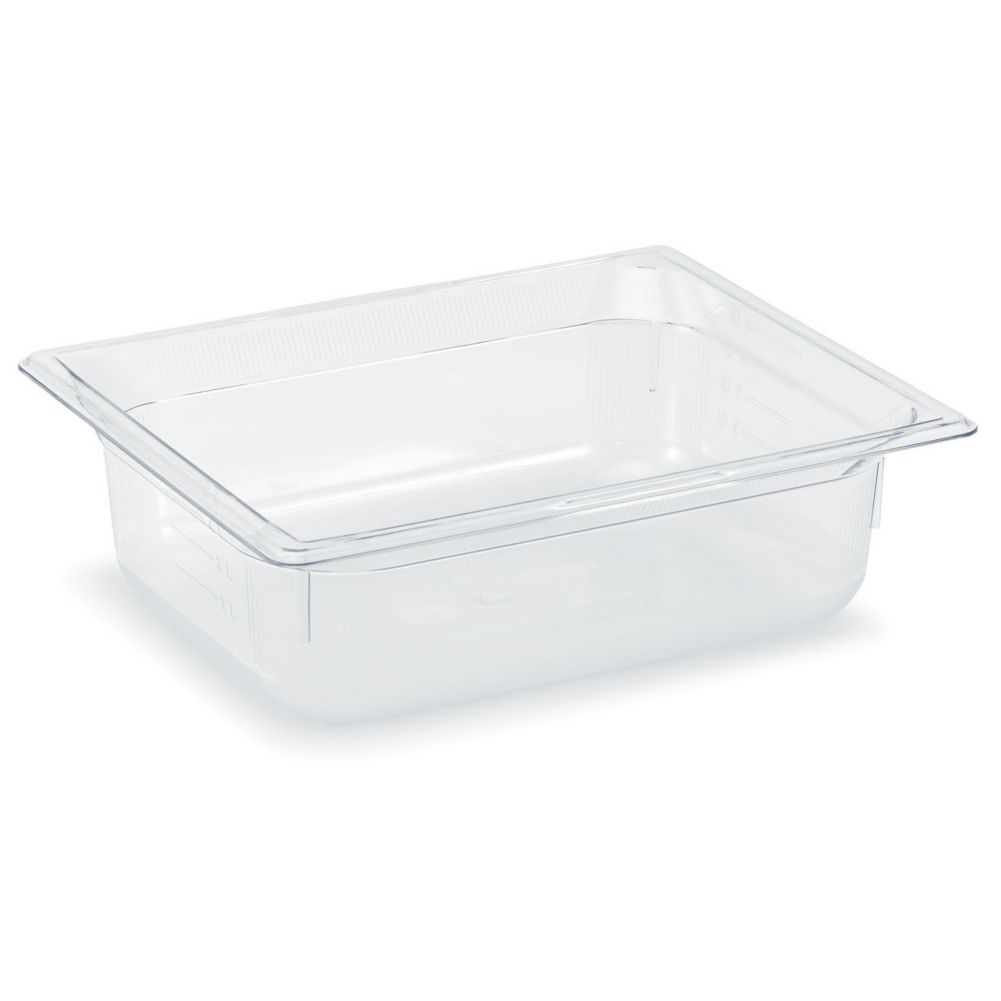 Vollrath Clear Half Size Super Pan 3&reg; 3.9 Qt. Plastic Pan