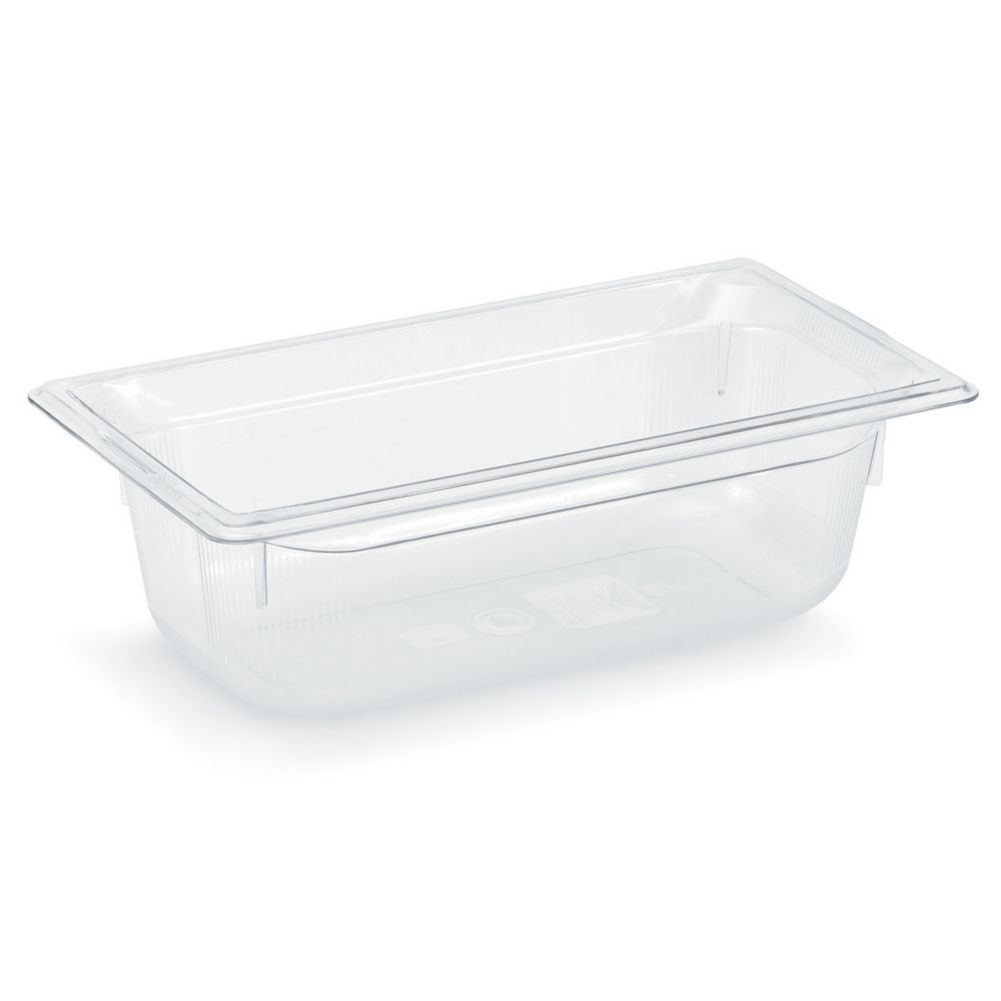 Vollrath Clear 1/3 Size Super Pan 3&reg; 5.3 Qt. Plastic Pan