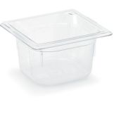 Vollrath Clear 1/6 Size Super Pan 3&reg; 1.6 Qt. Plastic Pan