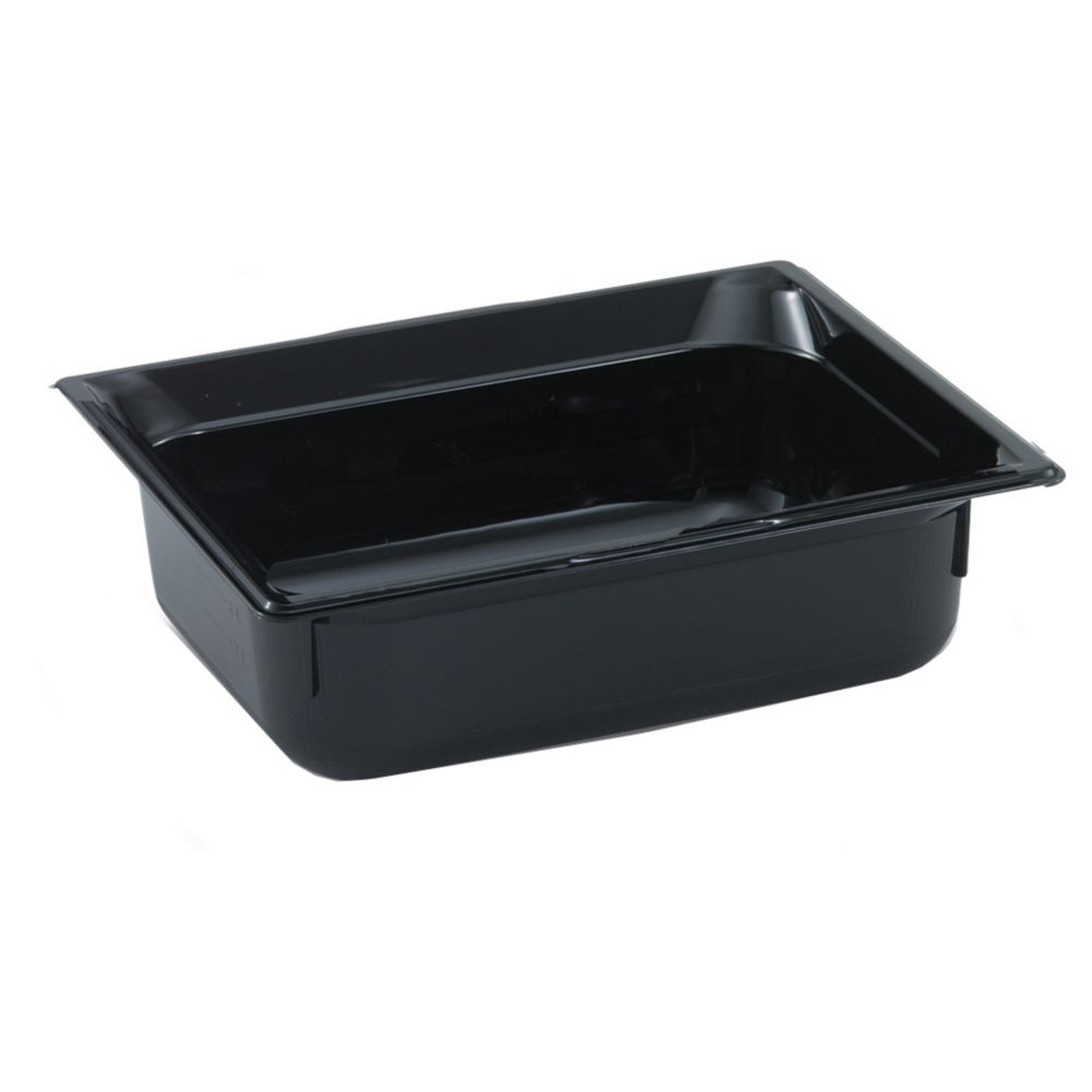 Vollrath Black 1/4 Size Super Pan 3&reg; 3.8 Qt. Plastic Pan