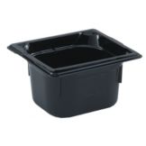 Vollrath Black 1/6 Size Super Pan 3&reg; 1.6 Qt. Plastic Pan
