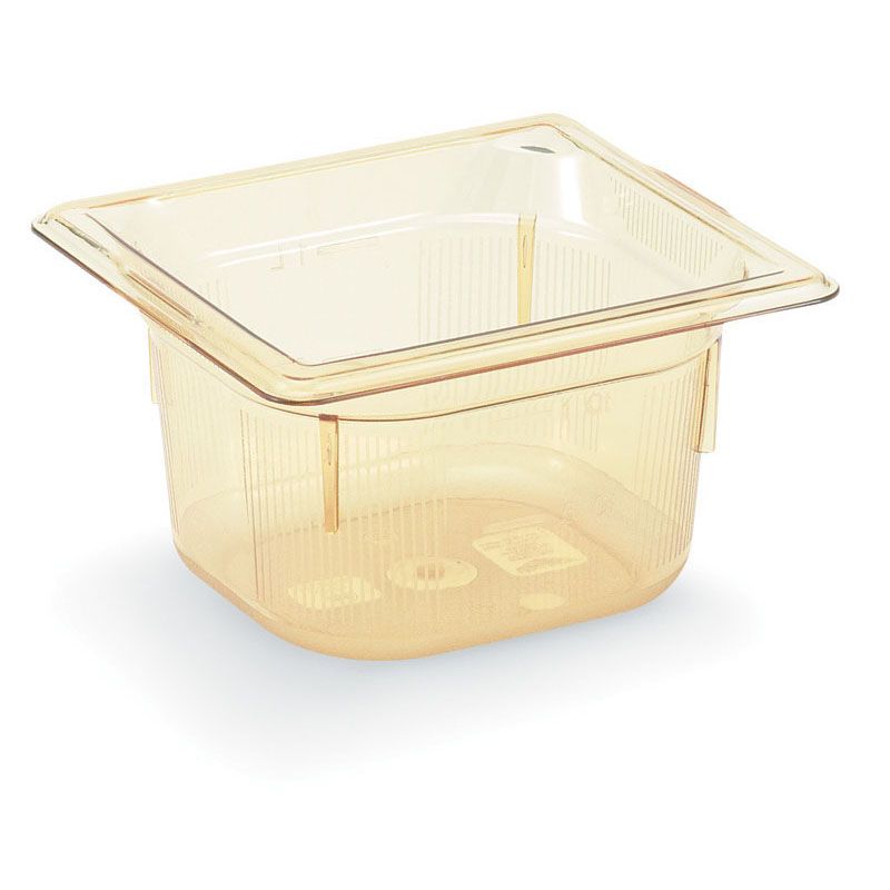 Vollrath Super Pan 3&reg; Amber 1/6 Size High Temp. 1.6 Qt. Pan