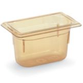 Vollrath Super Pan 3&reg; Amber 1/9 Size High Temp. .6 Qt. Pan
