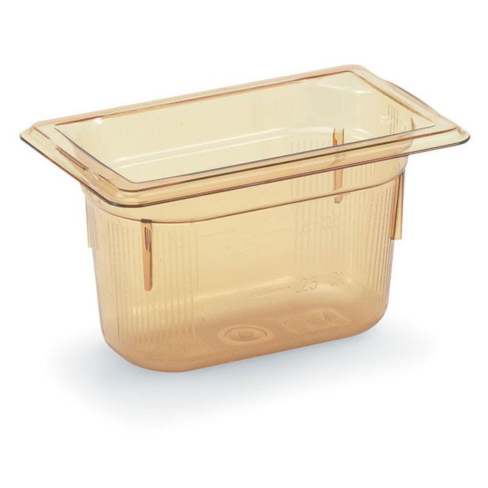 Vollrath Super Pan 3&reg; Amber 1/9 Size High Temp. .9 Qt. Pan