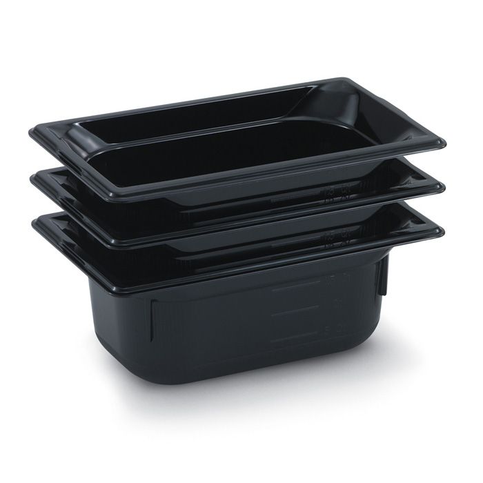 Vollrath Super Pan 3&reg; Black 1/4 Size High Temp. 2.7 Qt. Pan