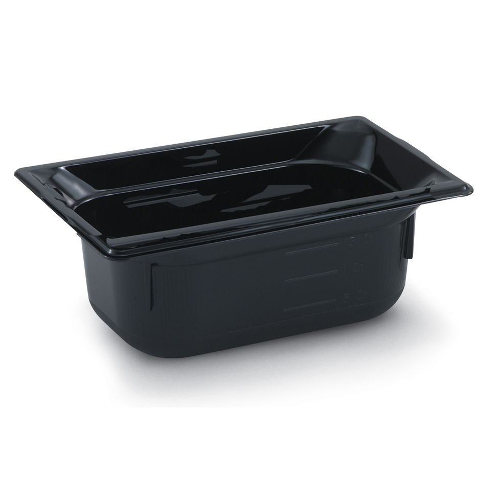 Vollrath Super Pan 3&reg; Black 1/9 Size High Temp. .6 Qt. Pan