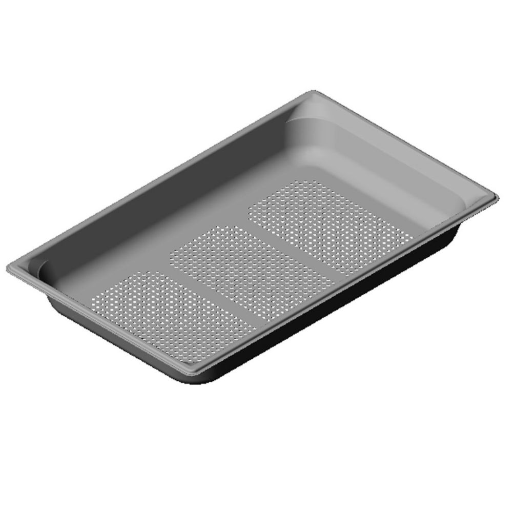 Super Pan 3 Full Size S/S Perforated Pan, 2-1/2" H