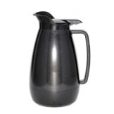 Service Ideas Thermo-Serv&reg; 1 liter Black Flip Top Server