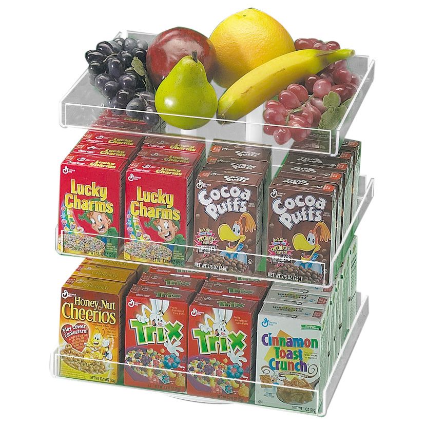 Cal-Mil&reg; Revolving 3 Level Countertop Dispenser