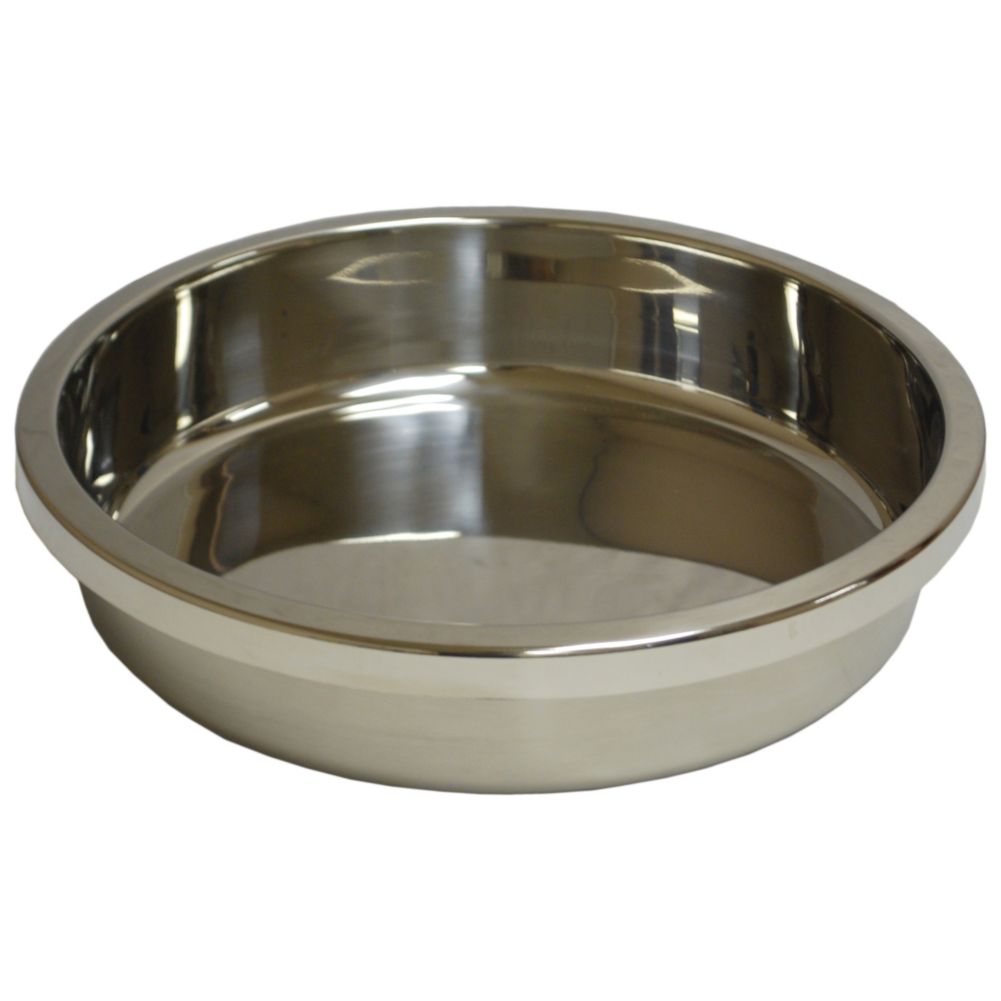 Round Food Pan for Ouverture 8 Qt Round Roll Top Chafers,