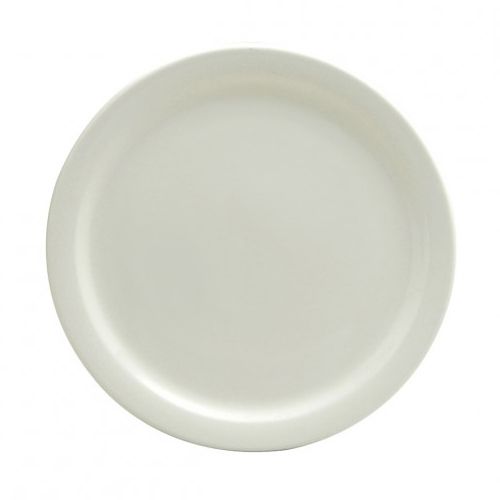 Oneida Delco Atlantic Cream White 6&frac12;" Narrow Rim Plate