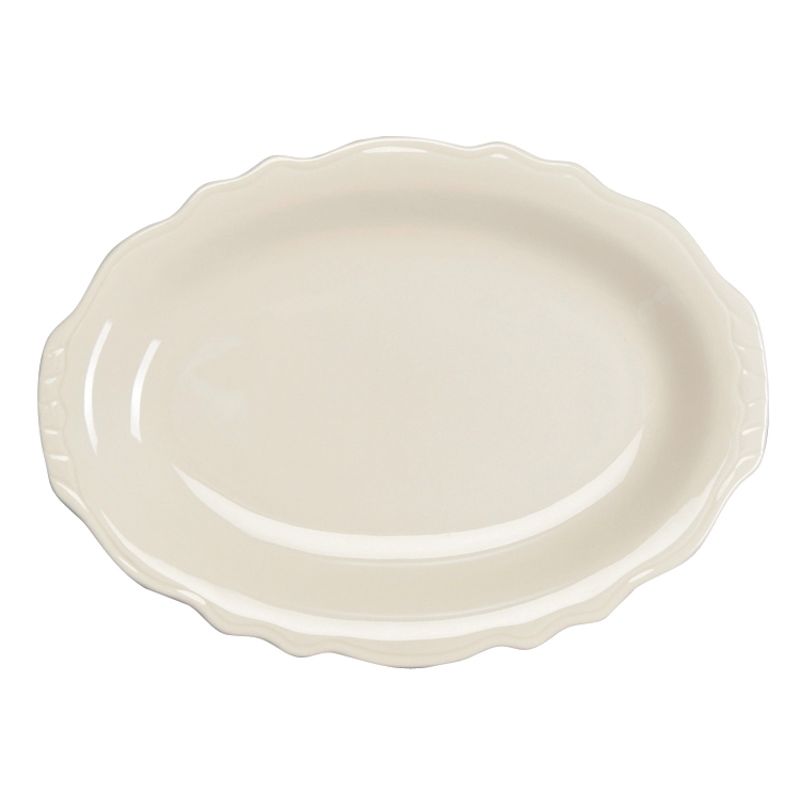 Homer Laughlin China Carolyn Undecorated 12-5/8" Platter