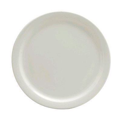 Oneida Delco Atlantic Cream White Narrow Rim Plate, 9&frac12;"